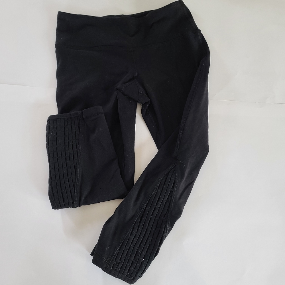 Ladies black Glyder‎ cyclebar yoga pants black xsm